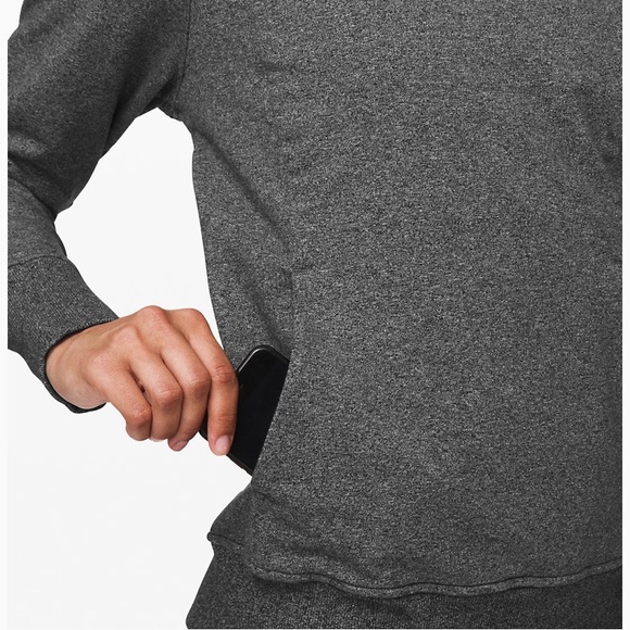 Lululemon Scuba Crew * Heathered Speckled Black - Picture 3 of 5